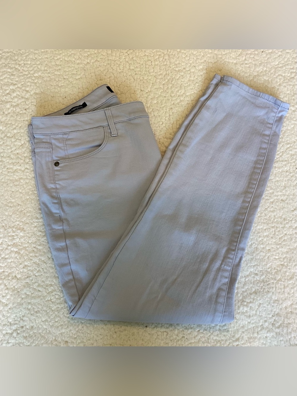 Talbots Light Blue Crop Jegging Pants Stretch Minimalist Coastal Size 8